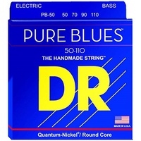 DR Strings PB-50 Pure Blues Bass Guitar Strings 50 - 110  Quantum Nickel