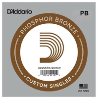 D'Addario 1 Single Phos Bronze .020 Acoustic Guitar , PB020 
