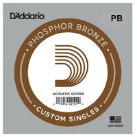 D'Addario 1 Single Phos Bronze .020 Acoustic Guitar , PB020 