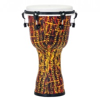 Pearl PBJV-10-697 Seamless Synthetic Shell Djembe Top Tuned - Tribal Fire 10in