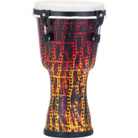 Pearl PBJV-8-697 Seamless Synthetic Shell Djembe Top Tuned - Tribal Fire 8in