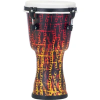 Pearl PBJV-8-697 Seamless Synthetic Shell Djembe Top Tuned - Tribal Fire 8in