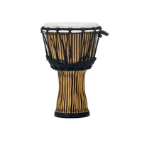 Pearl PBJVR-7-698 Seamless Synthetic Shell Djembe Rope Tuned - Zebra Grass 7in