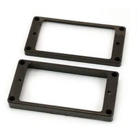 Allparts Gibson Humbucker Pickup Mounting Ring Set - Flat Bottom Black