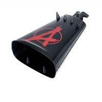 Pearl PCB-20 Anarchy Series Heavy Metal Cowbell Black Finish 10in