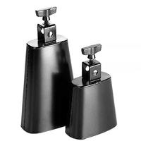 Pearl PCB-4 Primero Series Sturdy Construction Black Powder Finish Cowbell 4in