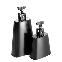 Pearl PCB-6 Primero Series Sturdy Construction Black Powder Finish Cowbell 6in
