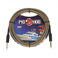 Pig Hog PCH10TBR Tuscan Brown Instrument Cable 10ft
