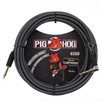 Pig Hog Amp Grill Instrument Cable, 20ft. Straight to Right Angle