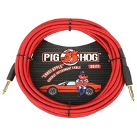 Pig Hog Candy Apple Red Instrument Cable, 20ft