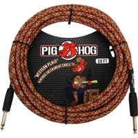Pig Hog PCH20CP Vintage Series Instrument Cable, 1/4" TS to Same, Western Plaid 