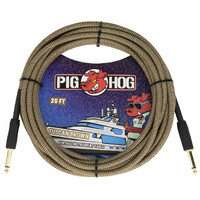 Pig Hog PCH20TBR Tuscan Brown Instrument Cable 20ft