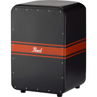 Pearl PCJ-647CYC Curved-Back Fiberglass Classy Black Lacquer Finish Cyclon Cajon