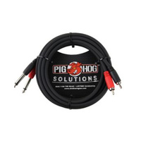 Pig Hog 10ft RCA to 6.3mm Dual Cable