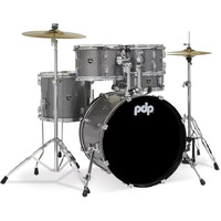 PDP Center Stage  5-piece Complete Drum Set with Cymbals - Silver Sparkle