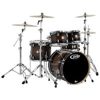 PDP Concept Maple Exotic - 5-piece - Charcoal Burst over Walnut With Hardware