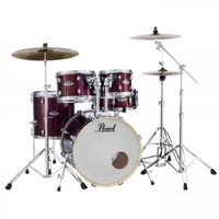 Pearl Export 22" Fusion Drum Kit Burgandy C/w Pearl Hardware pack, Zildjian Cymbals