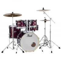 Pearl Export 22" Fusion Drum Kit Burgandy C/w Pearl Hardware pack, Zildjian Cymbals