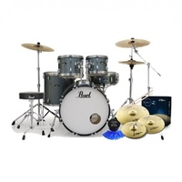 PEARL Roadshow-X Fusion + Drum Kit  Charcoal Metallic  c/ Zildjian Cymbals
