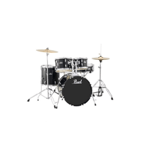 Pearl Roadshow 22" 5pc Drum Kit Package Jet Black Inc Cymbals & Hardware