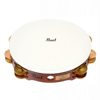 Pearl PETM-1018CR Tambourine Concert Beryllium Copper/Brass Jingles With Bag