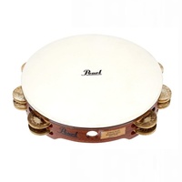 Pearl PETM-1018GS Tambourine Concert German Silver Jingles With Bag