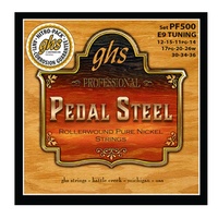 GHS PF500 Pedal Guitar Steel Pure Nickel Rollerwound E9th Strings Set 12 - 36