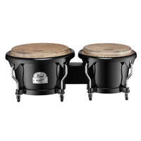 Pearl PFB100-602 Primero Series Light Hardware Fibre Bongos 6" + 7" Bistre Black