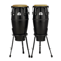 Pearl PFC-201S-602 Primero Series Fibre Conga Set Bistre Black 10in And 11in