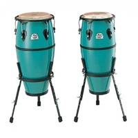 Pearl PFC-201S-610 Primero Series Fiberglass Conga Set 10in-11in Deco Blue