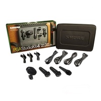 Shure PGAStudioKit4 4-Piece Studio Drum Microphone Kit Professional Sound