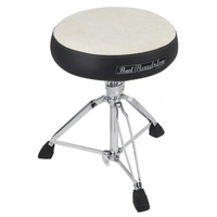 Pearl Roadster 15" Vented Round  Cloth White Cushion Drum Throne