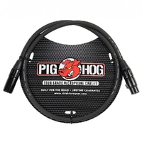 Pig Hog 8mm High Performance Microphone Cable, 3ft XLR to XLR