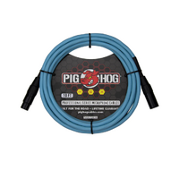 Pig Hog Hex Series Microphone XLR Cable, 10ft – Daphne Blue