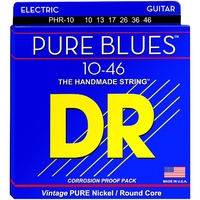 DR Strings PHR-10 Pure Blues Medium Nickel Electric Guitar Strings 10-46