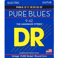 DR Strings  Pure Blues Pure Nickel Light Electric Guitar Strings 9 - 42 PHR-9 42