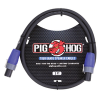 Pig Hog High Performance 14 Gauge 9.2mm speakON Speaker Cable, 3 Feet