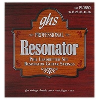 GHS PL1650 Phil Leadbetter Phosphor Bronze Resonator Acoustic Guitar Strings 