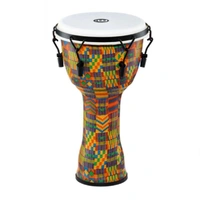 Meinl Percussion Mechanically Tuned Djembe Synthetic Head 10" - Kenyan Quilt