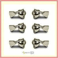 Gibson Modern Nickel Machine Heads with Metal Buttons Set of 6 