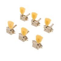 Gibson Accessories Vintage Tuning Machine Heads - Nickel with Yellow Buttons