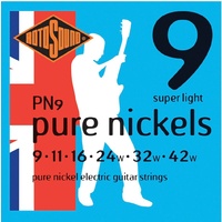 Rotosound PN9 Pure Nickels Electric Guitar Strings  Set  9 - 42