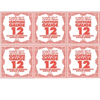Ernie Ball Plain Steel Single Guitar String .012 Gauge Pack of 6 strings PO1012