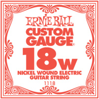  Ernie Ball Nickel Wound Single Electric Guitar String .018 Gauge PO1118