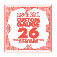 1 X Ernie Ball Nickel Wound Single Electric Guitar String .026 Gauge PO1126