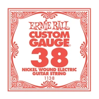 Ernie Ball Nickel Wound Single Electric Guitar String .038 Gauge PO1138 , 1 single string