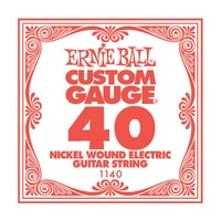Ernie Ball Nickel Wound Single Electric Guitar String .040 Gauge , 1 Single String