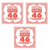 3 x Ernie Ball Nickel Wound Single Electric Guitar String .046 Gauge PO1146