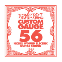 Ernie Ball Nickel Wound Single Electric Guitar String .056 Gauge PO1156