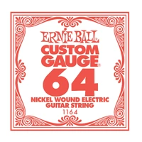 Ernie Ball Nickel Wound Single Electric Guitar String .064 Gauge PO1164